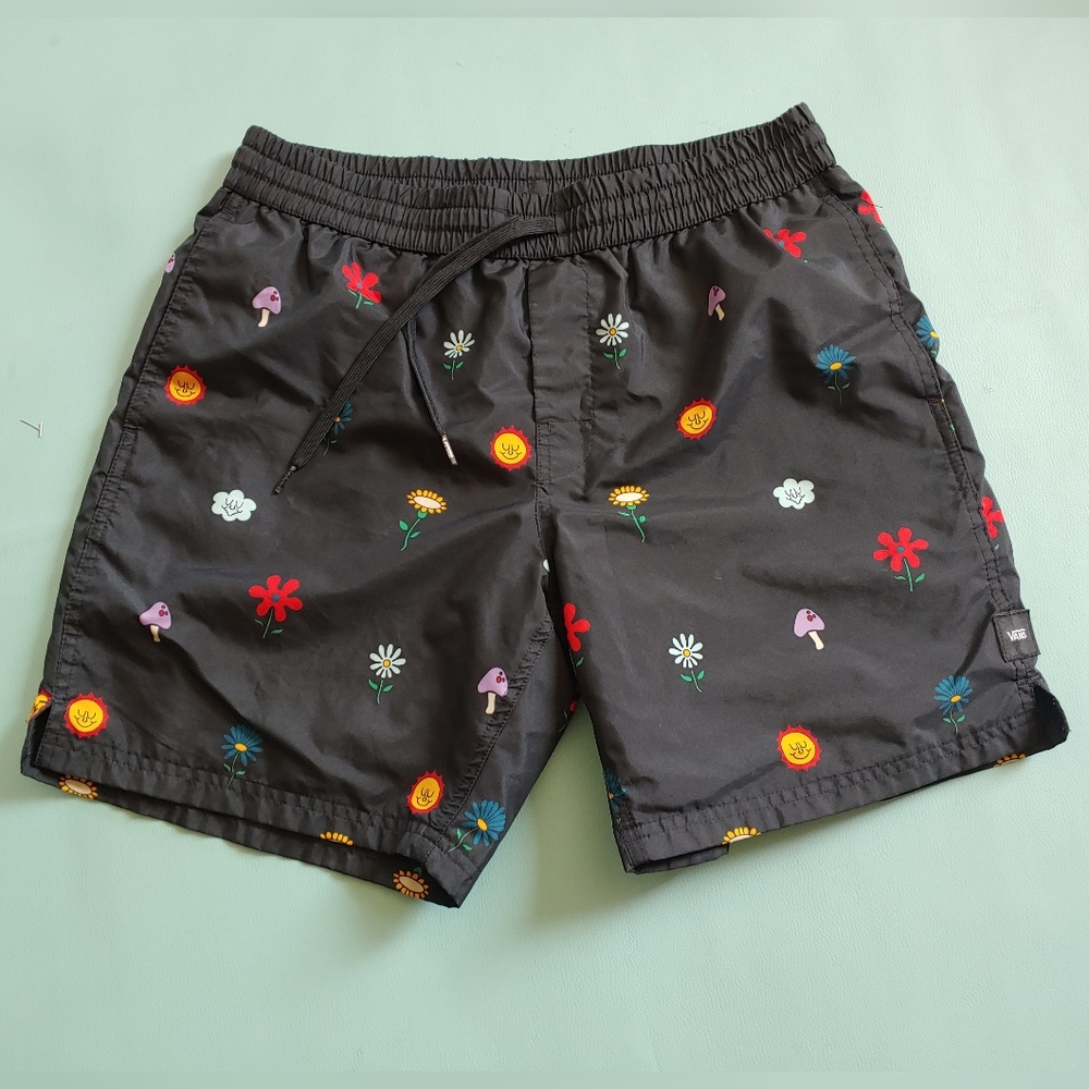 Vans Mens Swim Trunks Shorts - Black